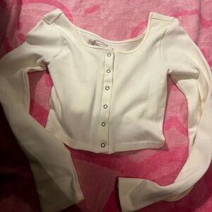 Aeropostale Cream Seamless Top